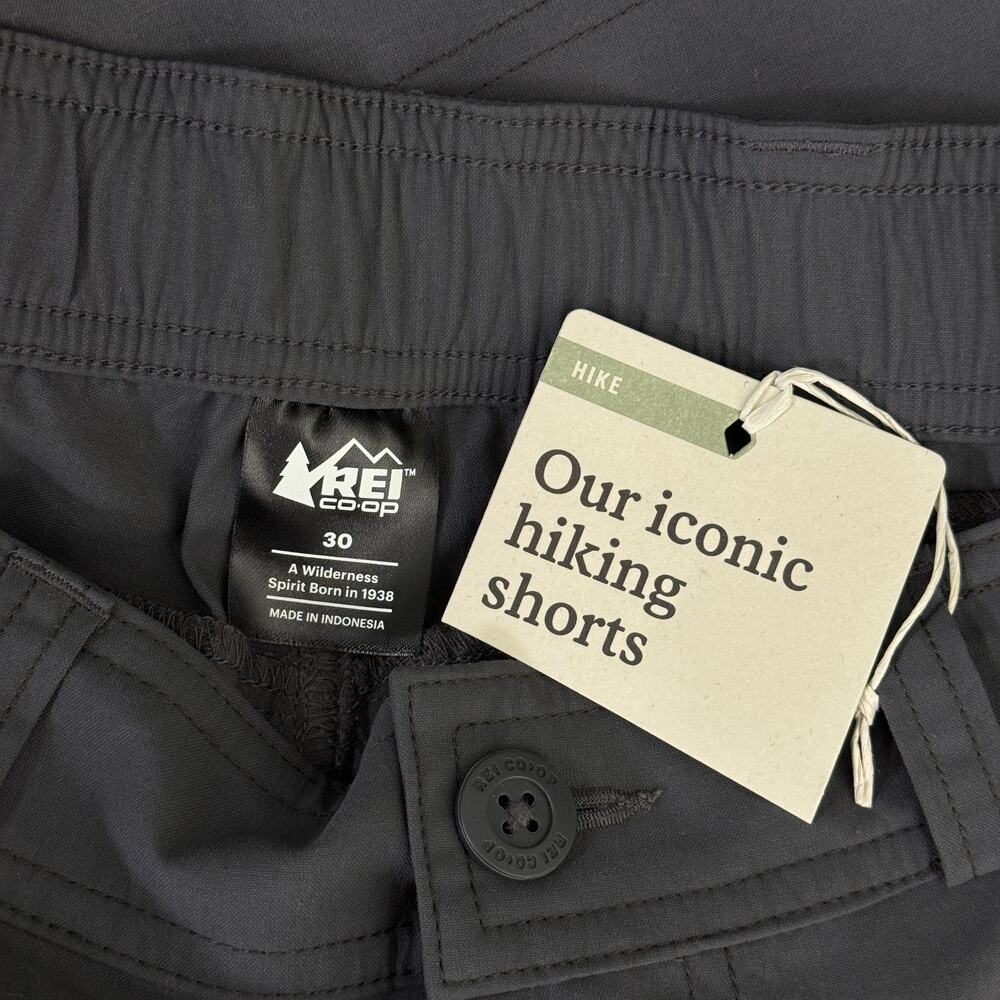 REI Sahara Cargo Shorts Mens 30 Hiking Camp Hike Trails UPF 50 Outdoor Grey NEW - Picture 3 of 11